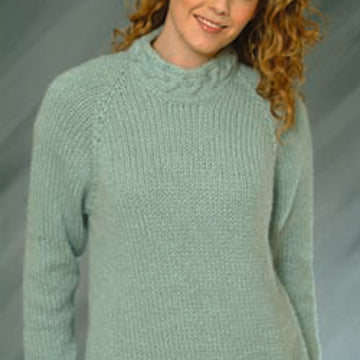 Top Down Ladies Pullover Jumper Knitting Pattern