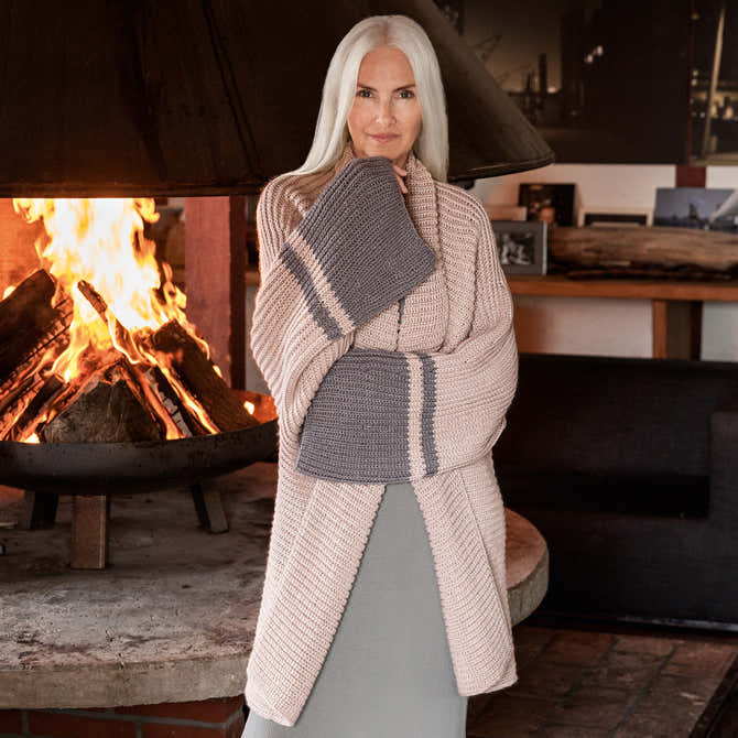 Lana Grossa 48 Jacket Coat Knitting Pattern