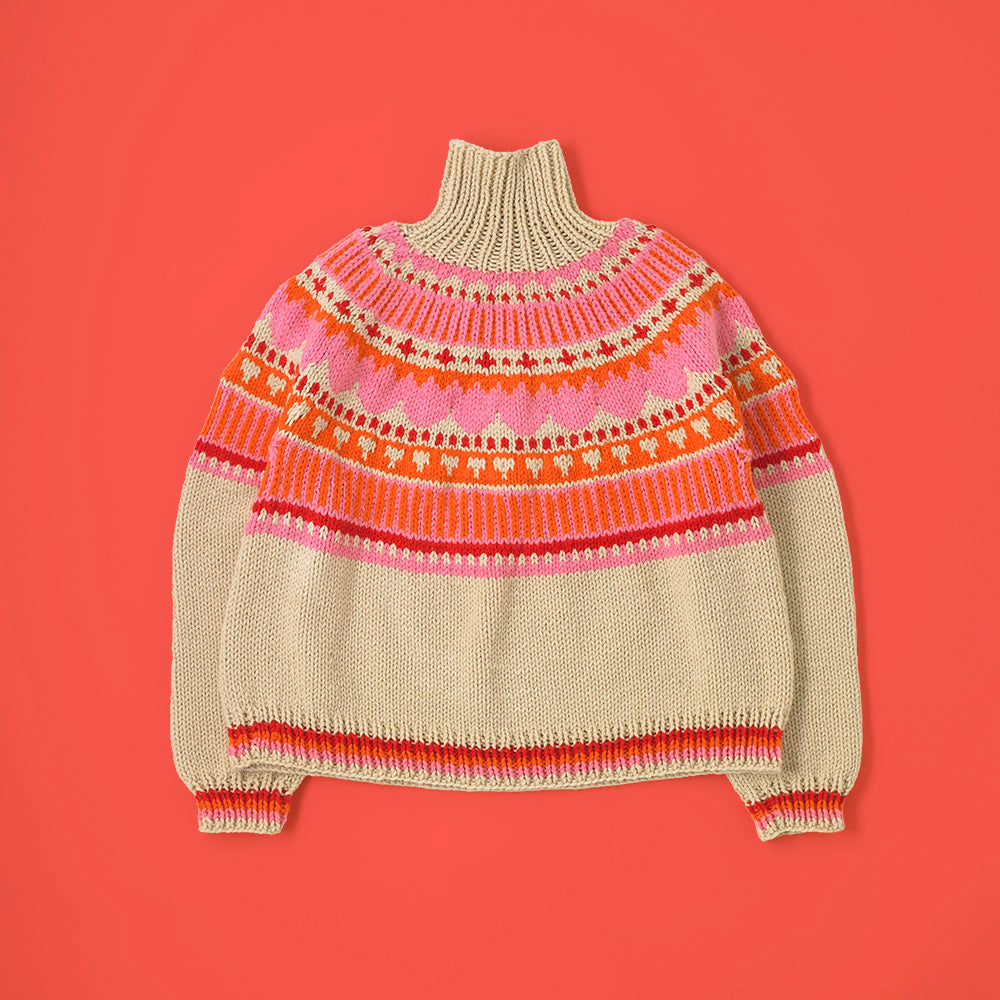 Paintbox Yarns Folk Flourish Sweater PDF