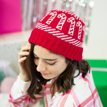 Universal Yarn Candy Cane Lane Hat Kit