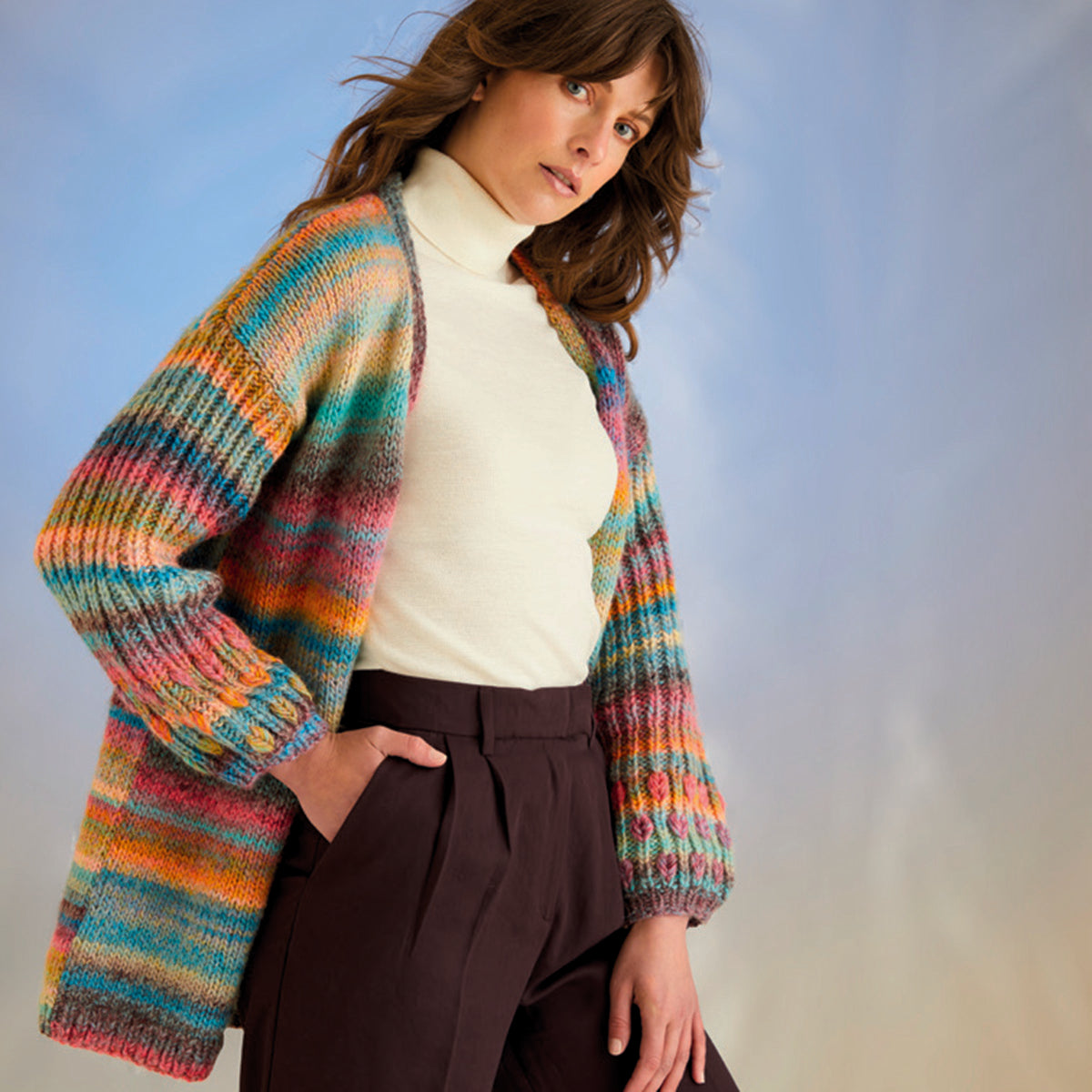 Sirdar Coral Sleeves Cardigan Knitting Pattern