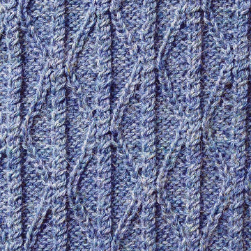 Twisted Cable and Diamond Turtleneck #122