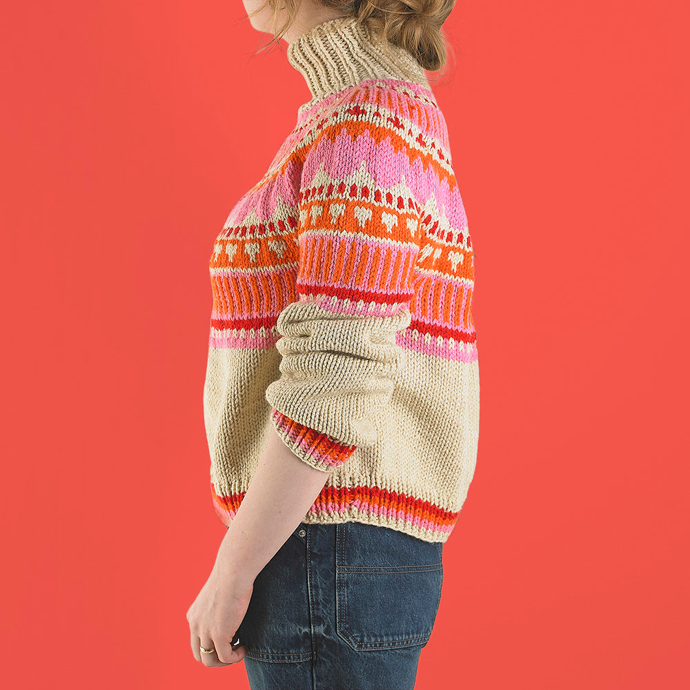 Paintbox Yarns Folk Flourish Sweater PDF