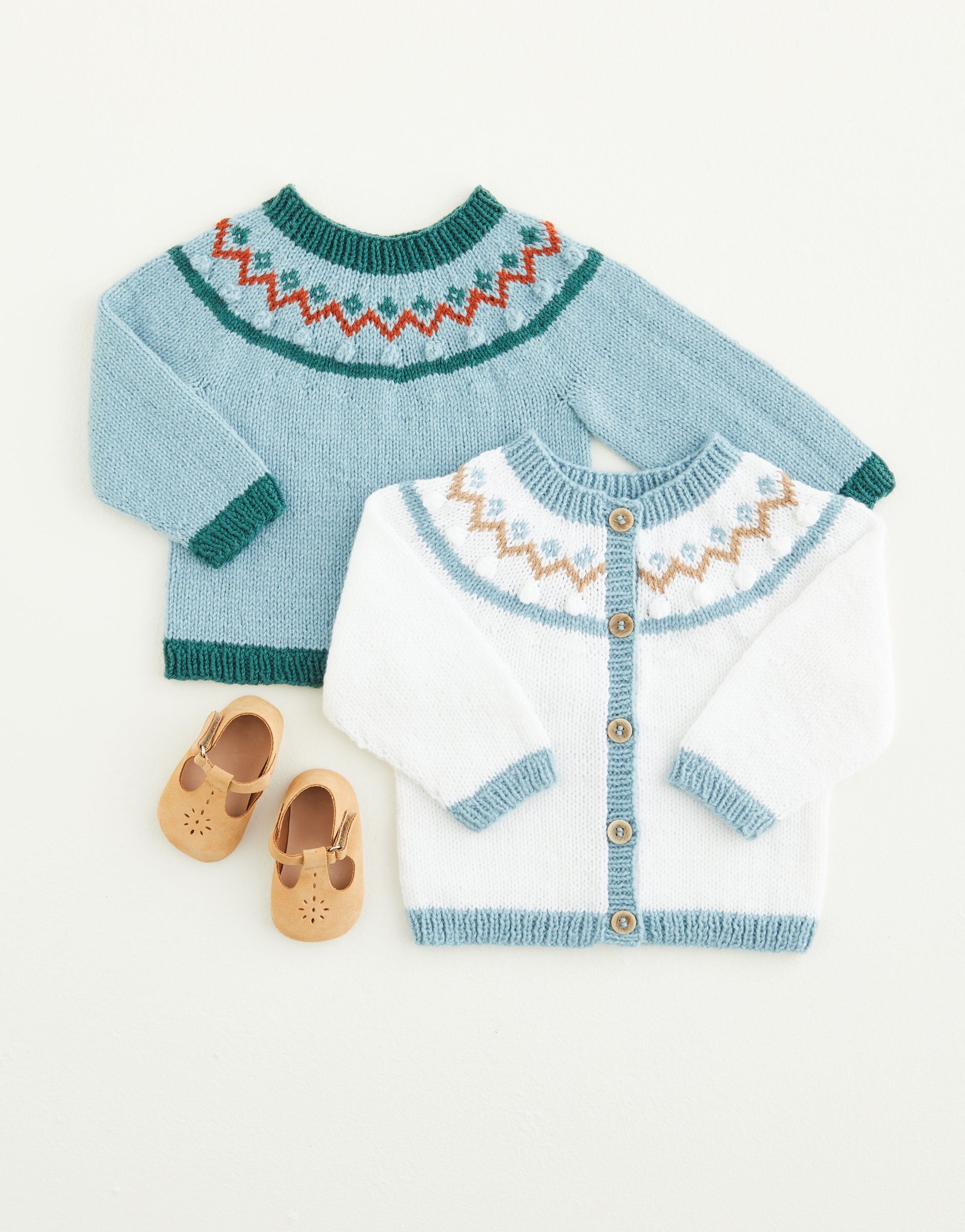 Sirdar Forest Fair Isle Sweater & Cardigan Knitting Pattern