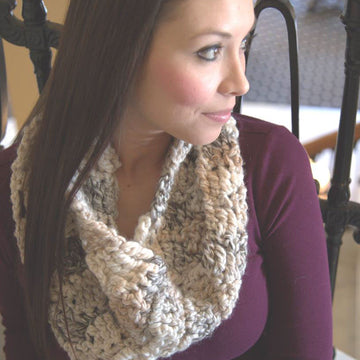 Crochet Muffler in Plymouth Yarn Encore Mega Colorspun - F632 - PDF