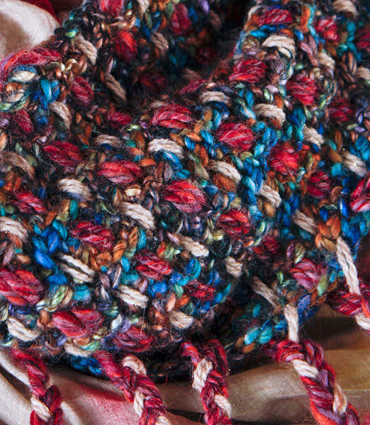 Prokop Cowl in Berroco Borealis, Blackstone Tweed Metallic & Campus Chunky (Free)