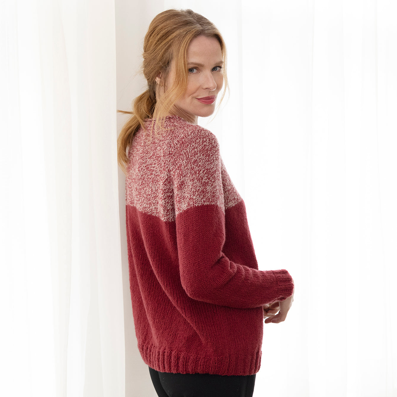 String Sabrina Pullover Wrap Knitting Pattern