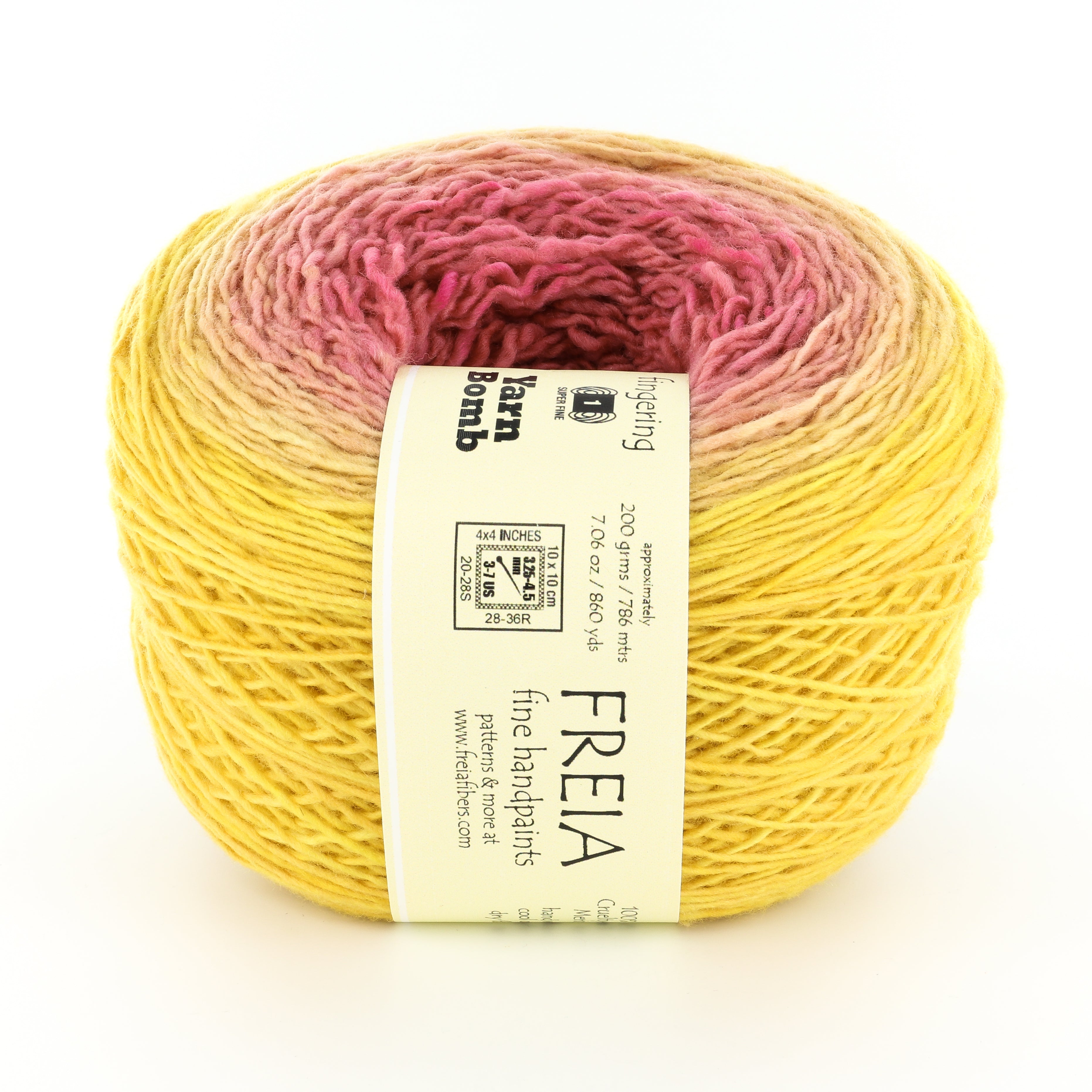 Freia Fine Handpaints Fingering Yarn Bomb Yarn - Merino Wool 4 Ply