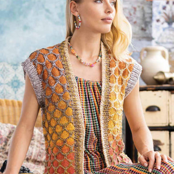 Honeycomb Vest Waistcoat Knitting Pattern