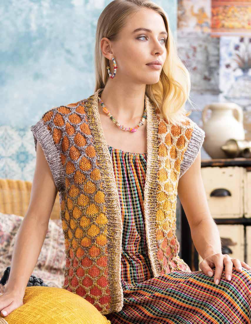 Honeycomb Vest Waistcoat Knitting Pattern