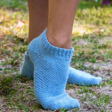 Bocce & Hide and Seek Socks Crochet Pattern