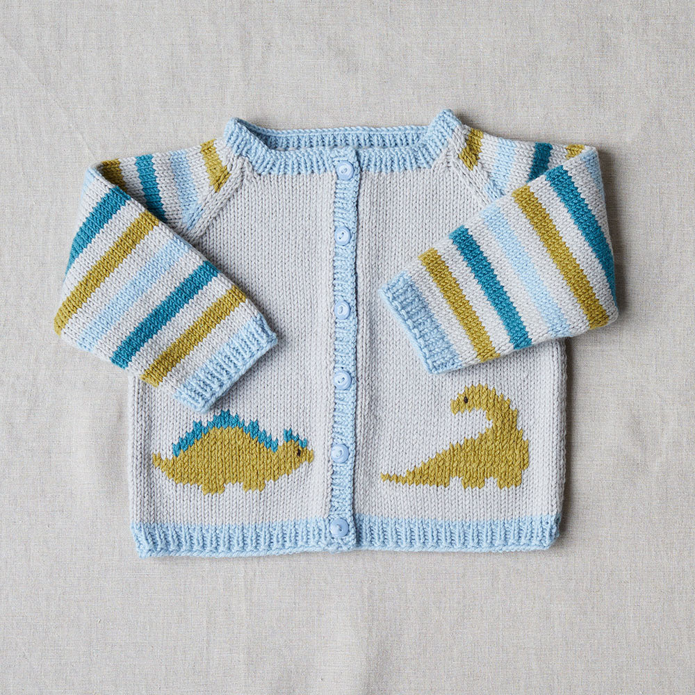 Debbie Bliss Dido Dinosaur Cardigan Knitting Pattern