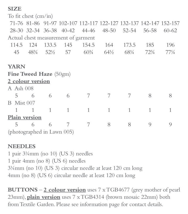 Camlet Jumper Knitting Pattern