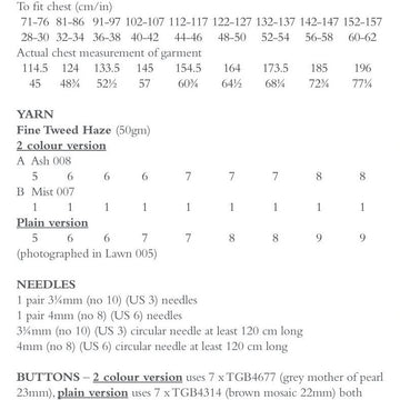 Camlet Jumper Knitting Pattern