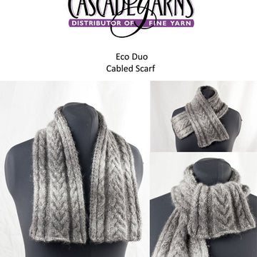 Cabled Scarf Knitting Pattern