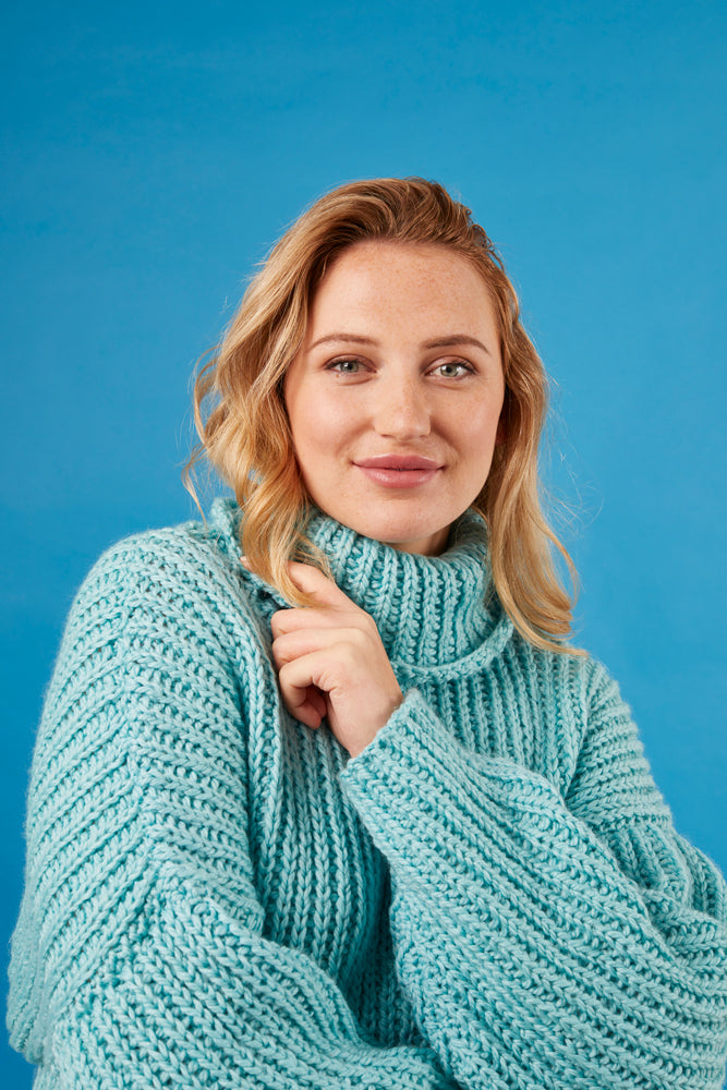 Paintbox Yarns Cuddle Sweater Knitting Pattern