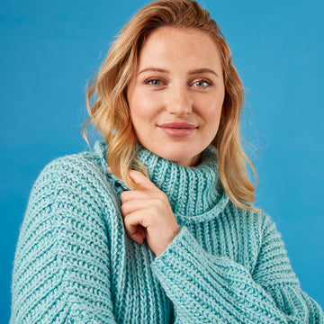Paintbox Yarns Cuddle Sweater Knitting Pattern