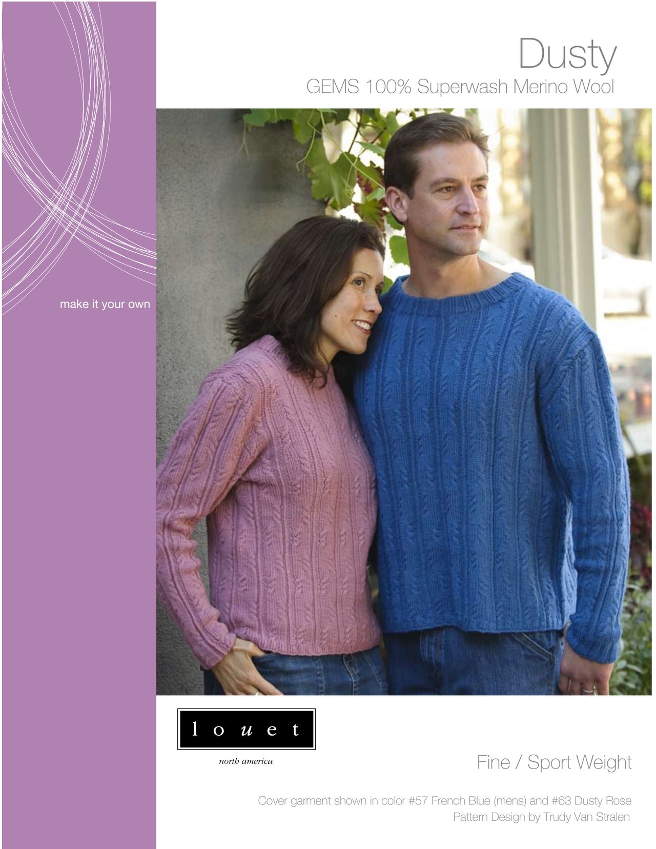 Louet Dusty Jumper Knitting Pattern