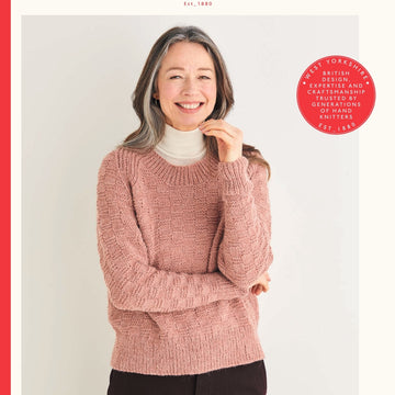 Sirdar 10178 Checked Raglan Sweater in Saltaire PDF