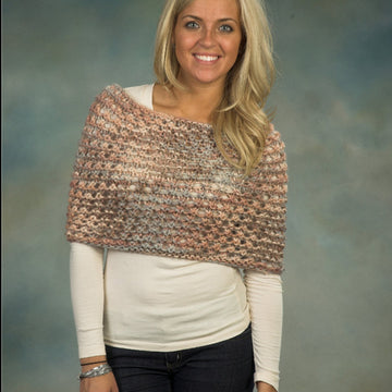 Openwork Textured Wrap Knitting Pattern