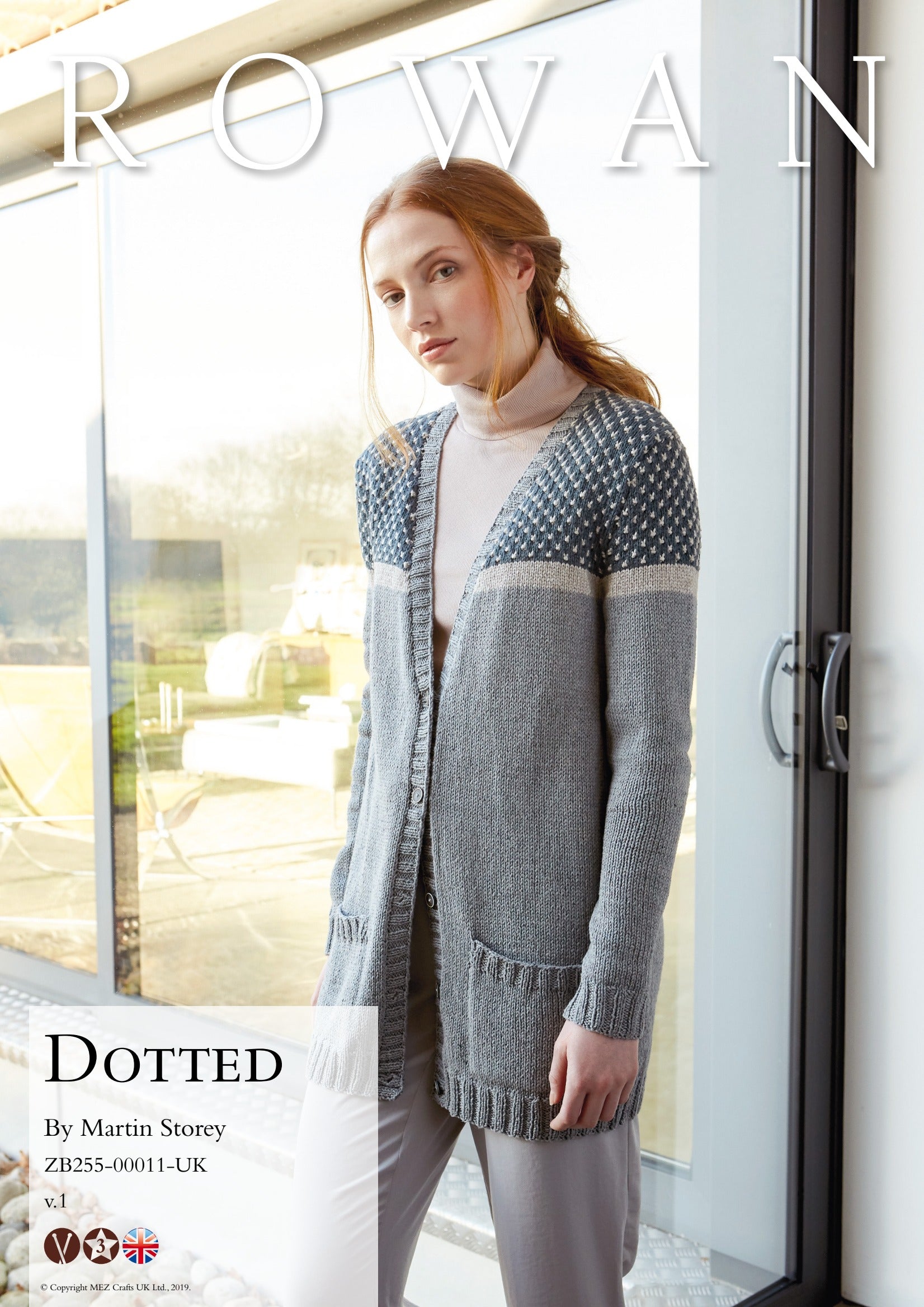 Rowan Dotted Cardigan Knitting Pattern