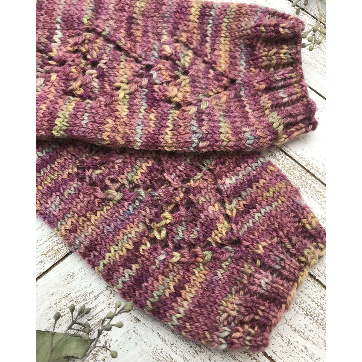 Wonderland Yarns Love Struck Mitts Gloves Knitting Pattern
