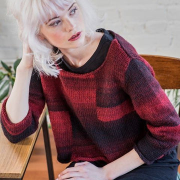 Garnet Star Pullover Top Knitting Pattern