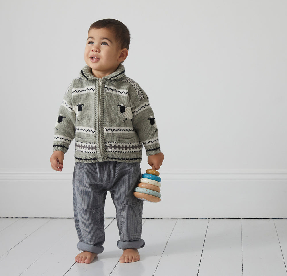 Debbie Bliss Gabriel Sheep Jacket Knitting Pattern