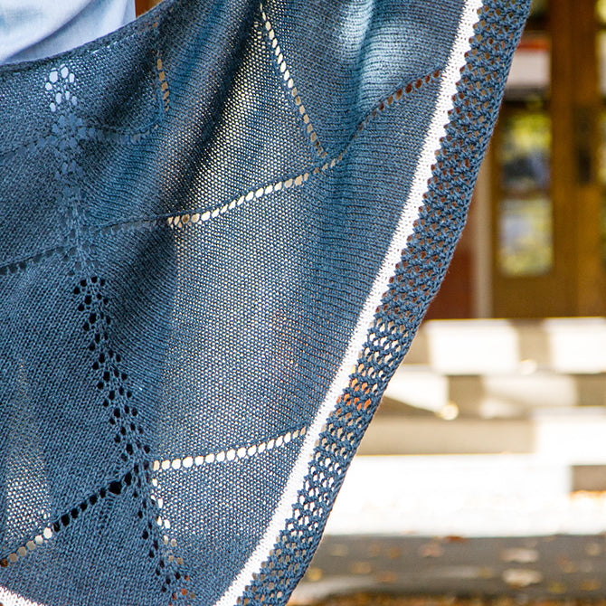 Valley Yarns Limestone Inclusion Shawl Knitting Pattern