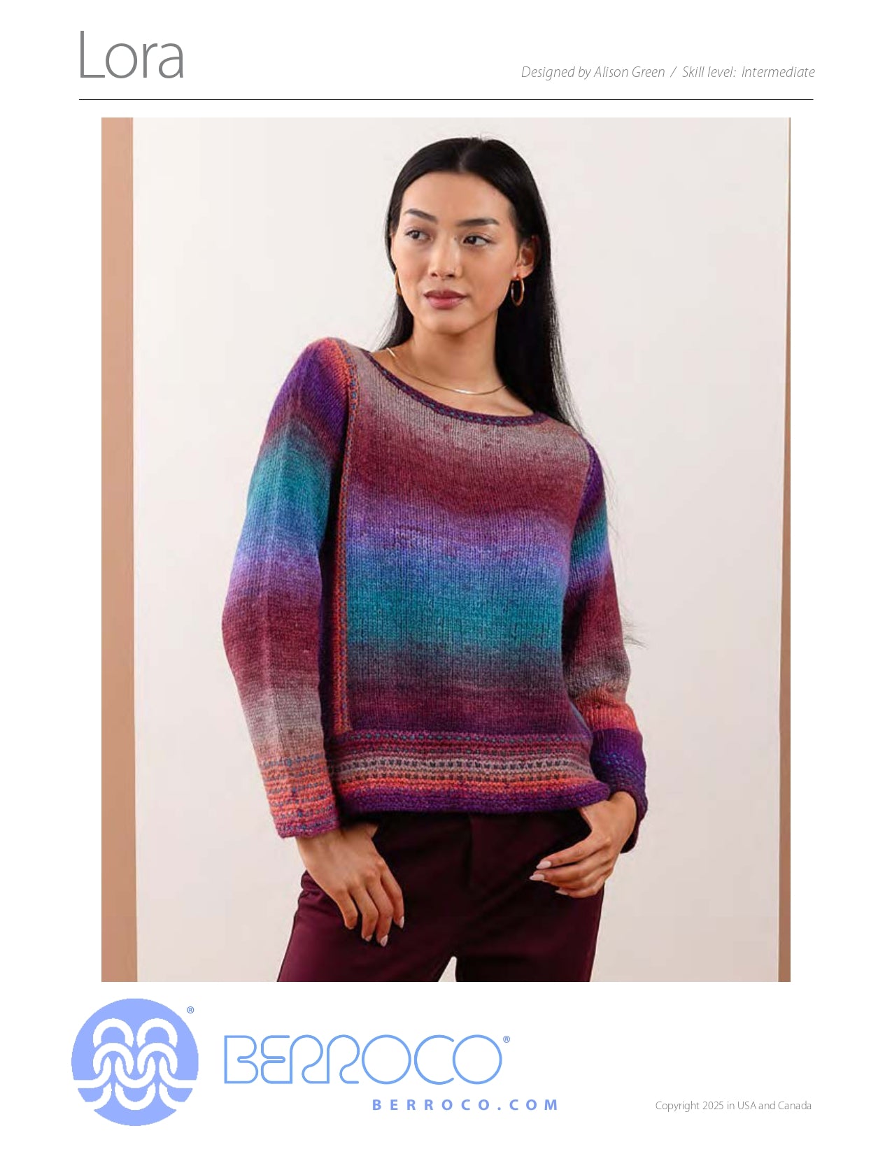 Lora Jumper Knitting Pattern