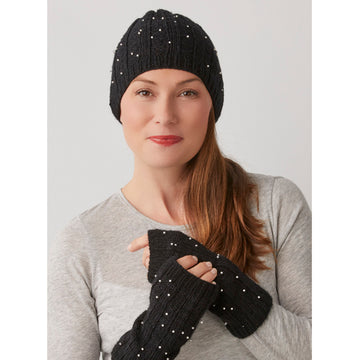 String Starry Night Hat & Mitts Gloves Knitting Pattern