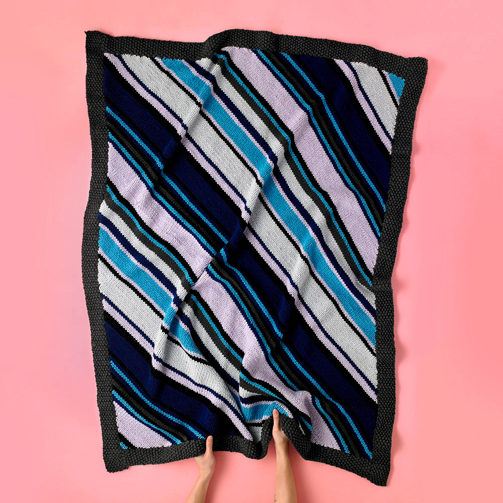 Paintbox Yarns Thriller Throw Knitting Pattern