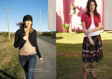 Jo Sharp Cotton Bolero Cardigan Knitting Pattern