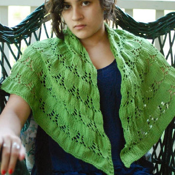 Snow Drops & Snap Peas Shawl