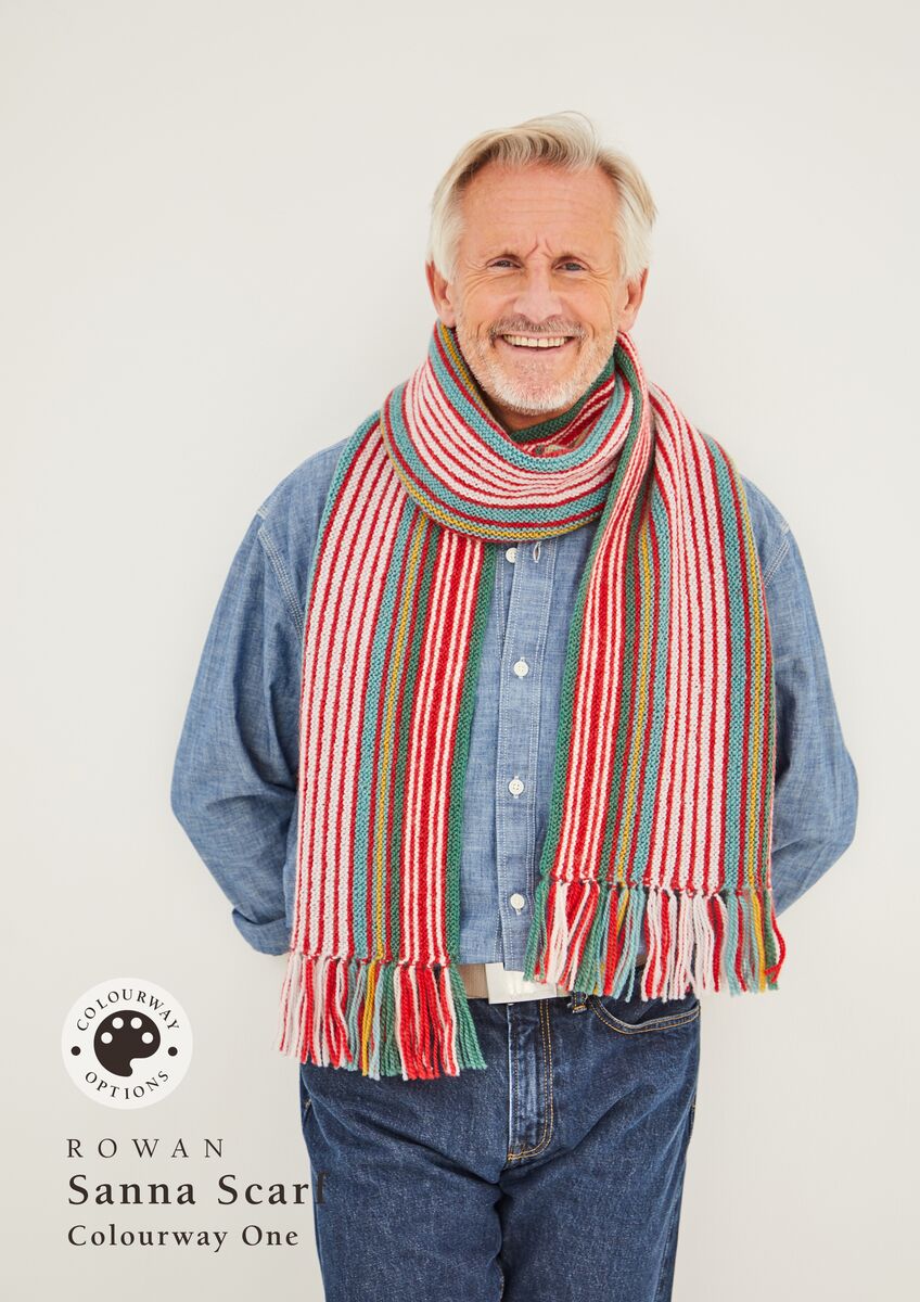 Arne&Carlos Sanna Scarf in Rowan Norwegian Wool - 04096