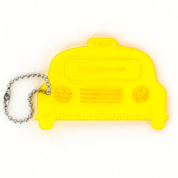 Katrinkles Taxi Cab 2" Ruler Keychain