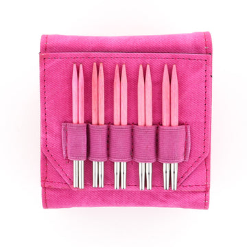 Lykke Blush 3.5" Interchangeable Needles Starter Set in Fuchsia Color