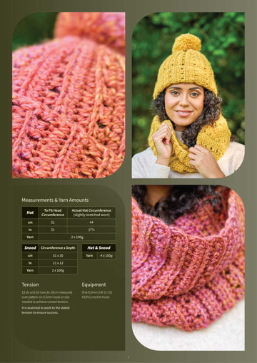 Marisol Crochet Hat & Snood by Cassie Ward in Retreat Twist Chunky