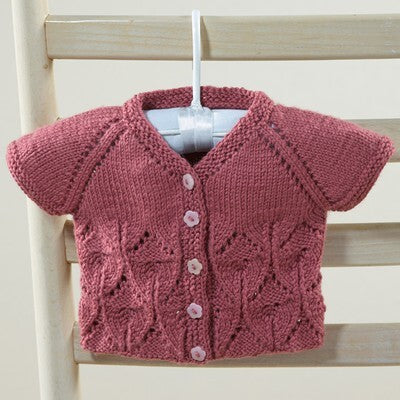 Valley Yarns Aprilis Baby Cardigan Knitting Pattern