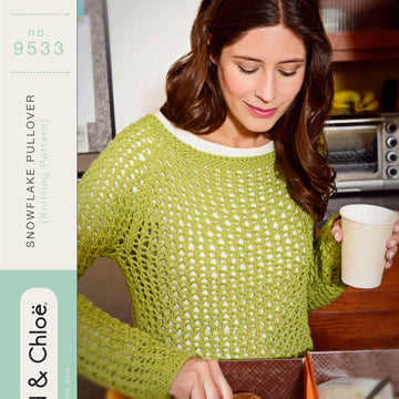 9533 Snowflake Pullover PDF