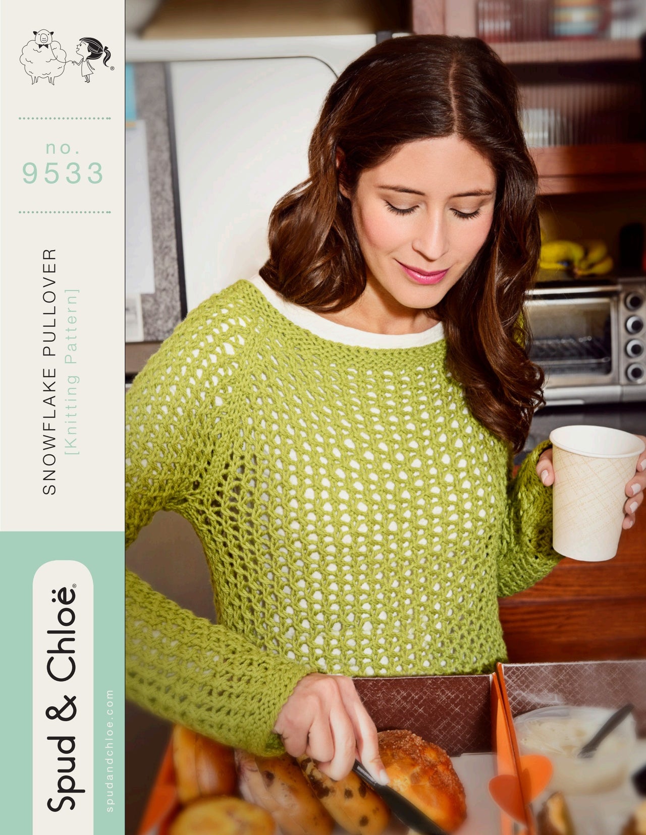 9533 Snowflake Pullover PDF