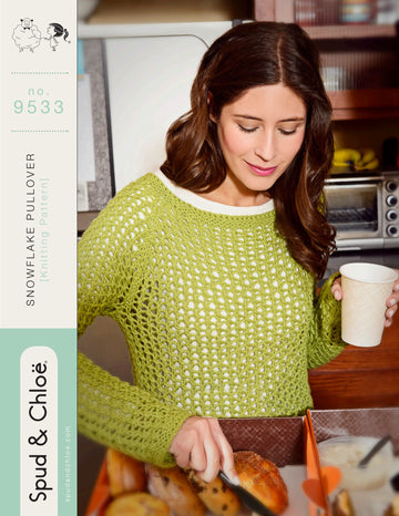 9533 Snowflake Pullover PDF