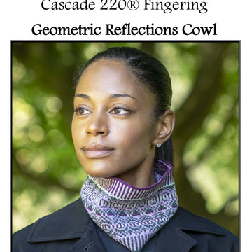 Cascade Yarns FW Geometric Reflections Cowl Knitting Pattern