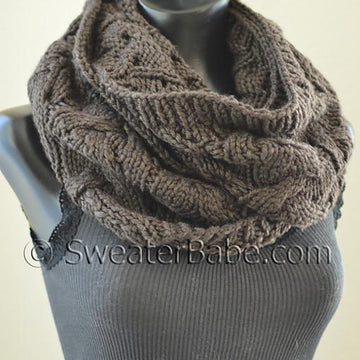 #128 Kimono Sleeve Sideways Cardigan and Cowl Set