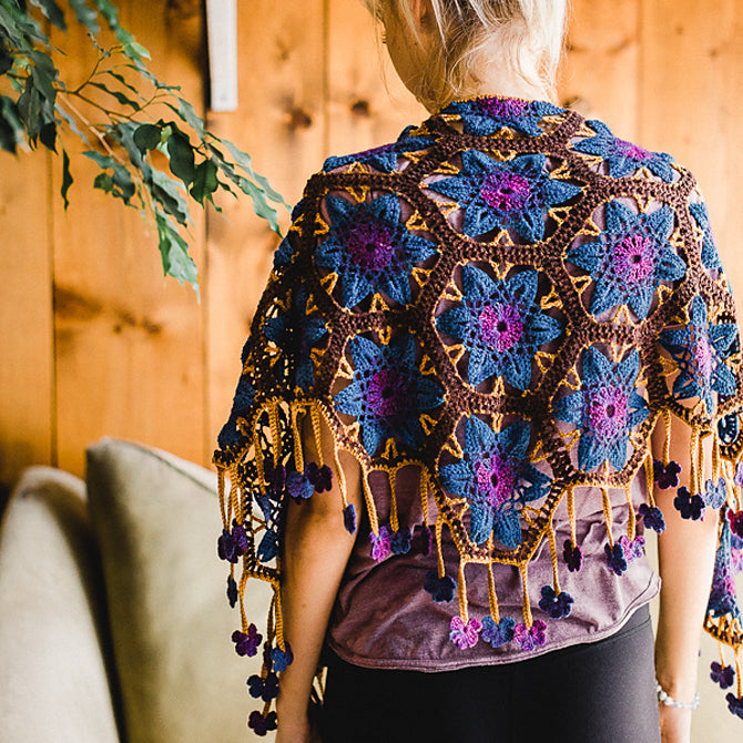 SweetGeorgia Persian Tiles Shawl Crochet Pattern