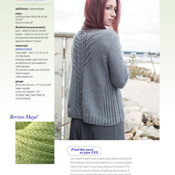 Berroco Ropewalk Jumper Knitting Pattern