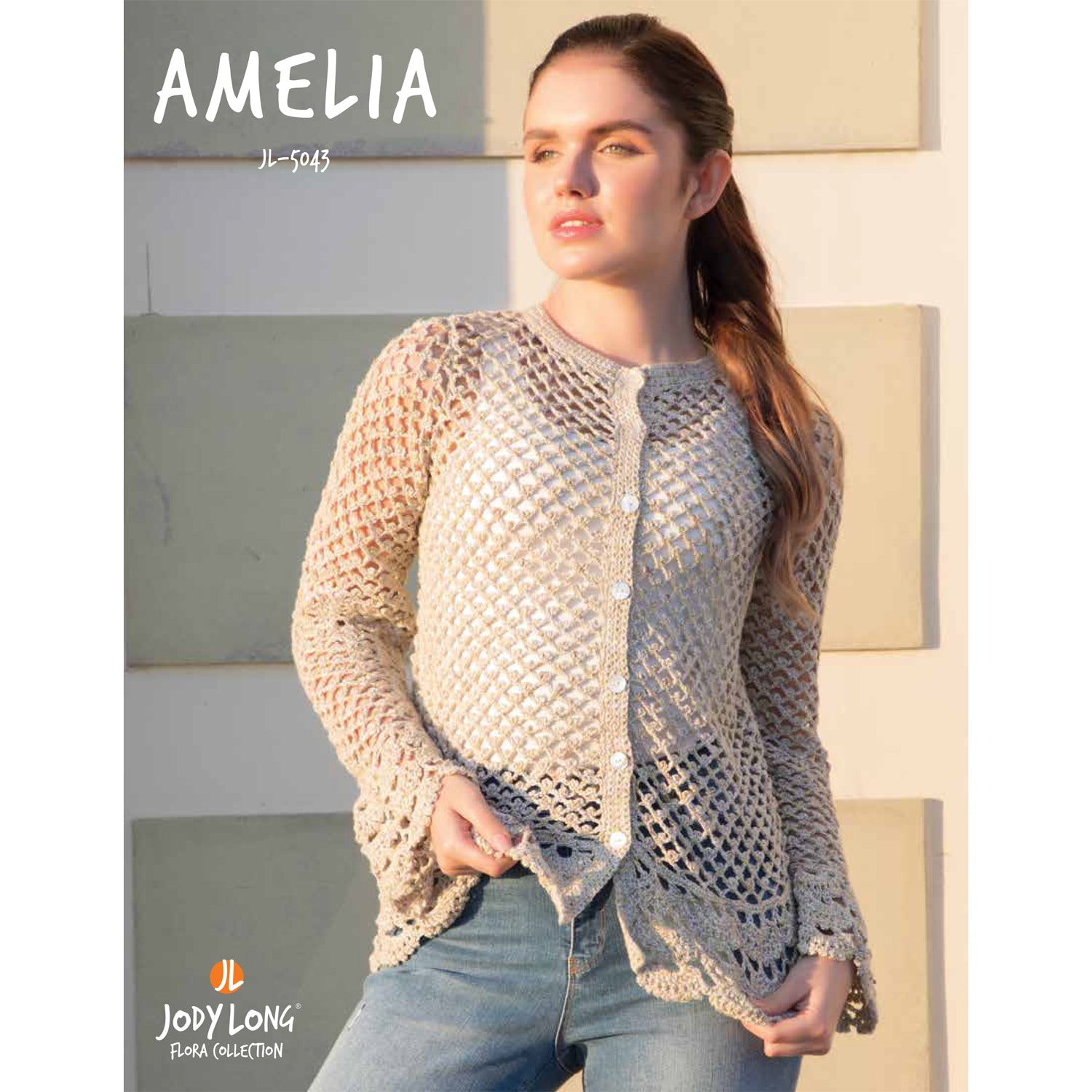 Jody Long JL- Amelia Cardigan Crochet Pattern