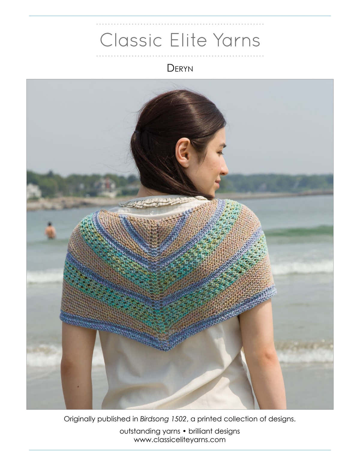 Classic Elite Yarns Deryn Wrap Knitting Pattern