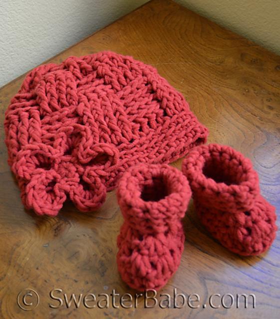 #184 Chunky Crochet Booties