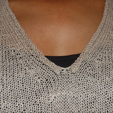 Lace-Trimmed Tunic to Knit